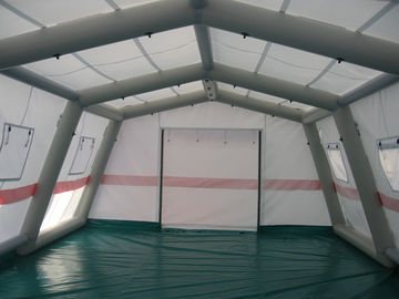 Rumah Sakit Warna Putih Tradisional Tenda Tiup, 0.65mm PVC Inflatable Emergency Tent