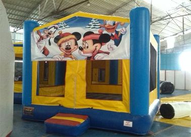 Menarik PVC Tarpaulin Mickey Mouse Inflatable Bouncer Rental Untuk Anak-Anak