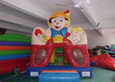 Boy Printing Sporting Game Inflatable Bouncer Dengan Ring Basket
