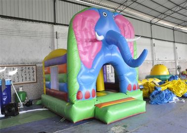 Big Inflatable Elephant Jumping House / Animal Bounce House Untuk Balita