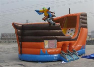 Kustom Waterproof Anak Inflatable Pirate Ship Bounce House Untuk Sewa