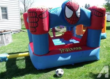 Mini Spiderman Inflatable Bouncer, Plato PVC Tarpaulin Anak Jumping Castle