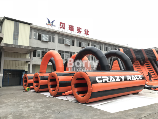 PVC Tarpaulin Adult Inflatable 5k Obstacle Course Untuk Running Race OEM