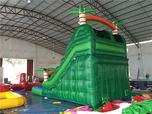 Custom Made 0.55mm PVC Inflatable Water Slides Untuk Childre 14 Tahun Usia