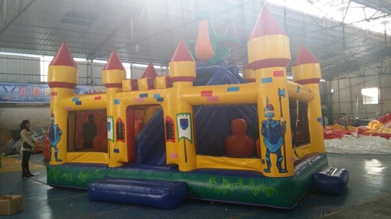 Lukisan Tangan Taman Hiburan Inflatable Fun Jumping Bouncer Castle