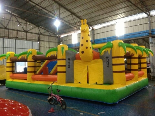 Taman Hiburan Kartun Inflatable Castle Bouncer 8x5m