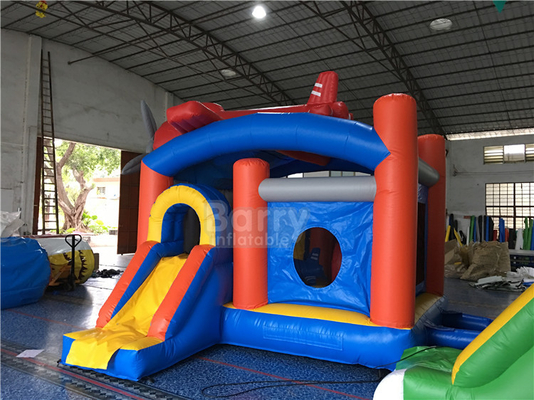 6mLX5mWX4mH Inflatable Bouncer Kids Jumping Castle Dengan Slide