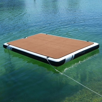 Drop Stitch Inflatable Island Dock Yacht Floating Water Pontoon Platform Rakit