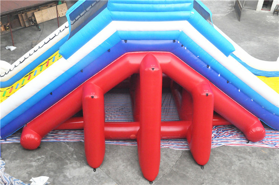 Komersial 0.55mm PVC Inflatable Bounce House Water Slide 20mL * 8wW * 7mH