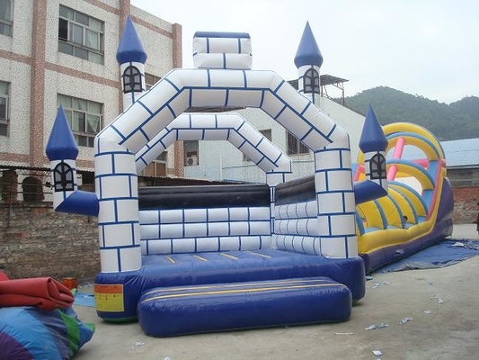 0.55mm PVC Komersial Bouncer Combo Inflatable Jumping Castle Untuk Anak-Anak