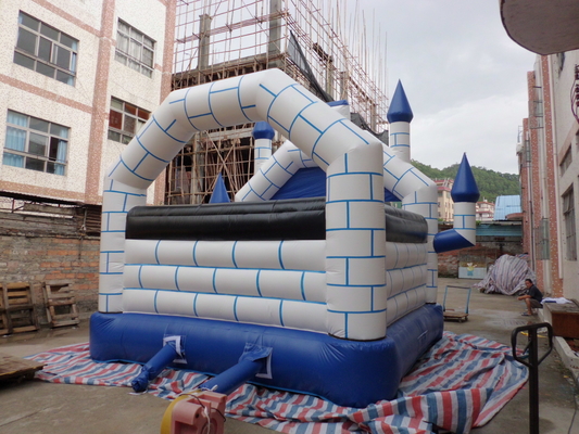 0.55mm PVC Komersial Bouncer Combo Inflatable Jumping Castle Untuk Anak-Anak