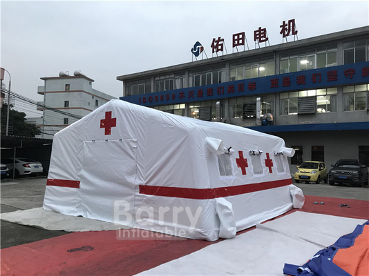 Tenda Militer Medis Tiup Terpal Udara Ketat Untuk Shelter