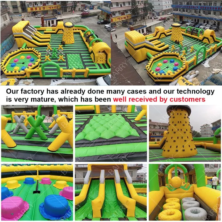 Taman Permainan Luar Ruangan Komersial Bounce House Taman Tema Inflatable Untuk Dewasa Anak-anak 3