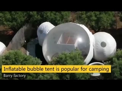 1.0mm Bahan PVC Tenda Gelembung Tiup Kubah Udara Luar Diameter 3m