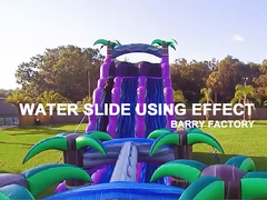 Guangzhou Barry Jungle Kids Air Slide Inflatable Dengan Pohon Sawit