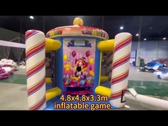 Olahraga 3 Game Karnaval Game Booth 4 In 1 Combos Inflatable Grand Carnival Game Tent