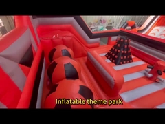 Komersial Anak Indoor Playground Set Taman Tema Inflatable Dengan Game Olahraga