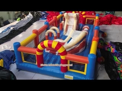 25 tahun Barry Factory Taman Tema Inflatable Dengan Slide Course rintangan