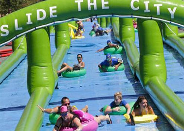 Slide Tiup raksasa Luar Kota Inflatable Air Slide Untuk Dewasa Amucement