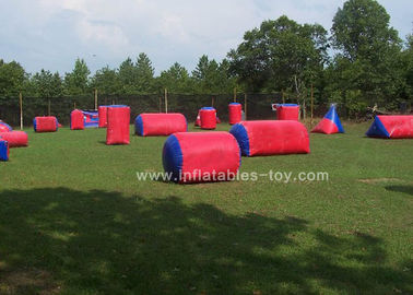 Ukuran Kustom Inflatable Sports Games Red Color Airball Field Paint Ball Untuk Anak-Anak