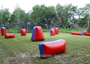 Ukuran Kustom Inflatable Sports Games Red Color Airball Field Paint Ball Untuk Anak-Anak