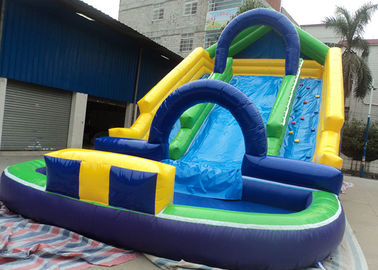 0,55mm PVC Inflatable Dewasa Pool Slides Untuk Amusement Park, Inflatable Water Park