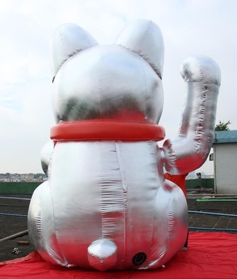 Produk Periklanan Tiup Tinggi PVC 6m, Fortune Cat, Kartun Disesuaikan