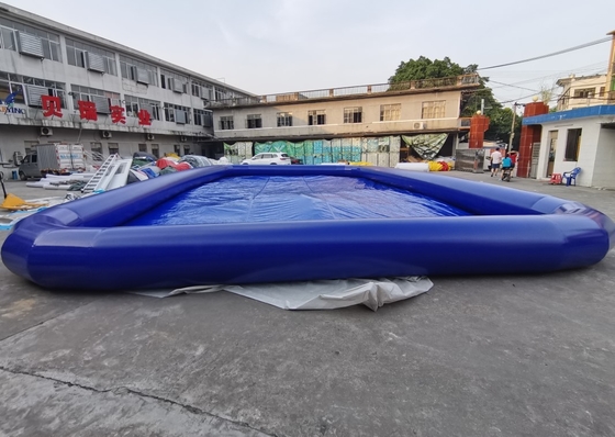 0.9mm PVC Commercial Grade Blue Inflatable Swimming Pool Game Hiburan