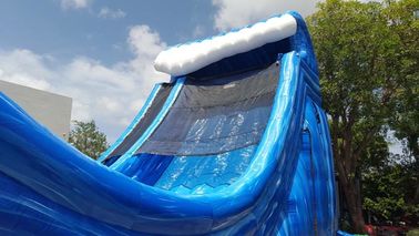 Besar 27 Ft Tinggi Gelombang Rider Inflatable Water Slides Dengan Air Pump Dan Bahan Perbaikan