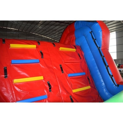 Giant Adults Race Game Inflatable Rintangan Castle Slide Disesuaikan