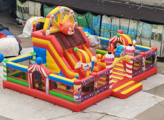 0.55mm PVC Inflatable Playground Fun City Joker Theme Bouncy Castle 10mL * 7mW * 4mH