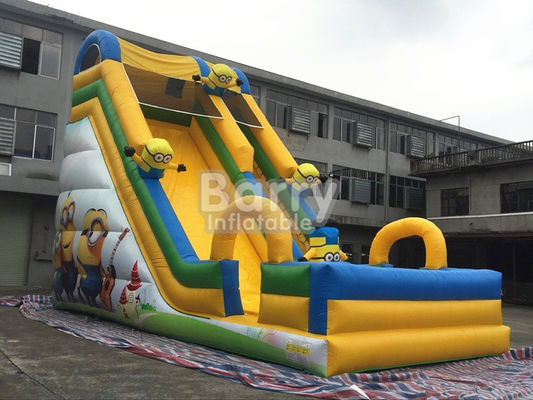 Komersial Inflatable Bounce Slide Luar Ruangan Kecil  Slide Tiup Untuk Anak-Anak