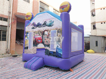 Mobil luar ruangan Inflatable Bouncy Castle Profesional Keselamatan Purple Bounce House Party