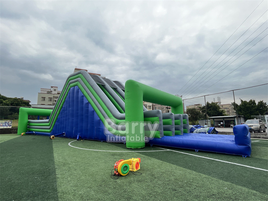Komersial Outdoor Inflatable Obstacle 5k Greed Giant Adult Blow Up Obstacle Course 5k Untuk Peralatan Sewa Pesta