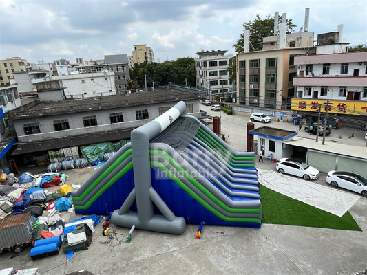 Kelas komersial Insane Inflatable 5k Inflatable Obstacle Course Extreme Game Start Line Untuk Event Team Building