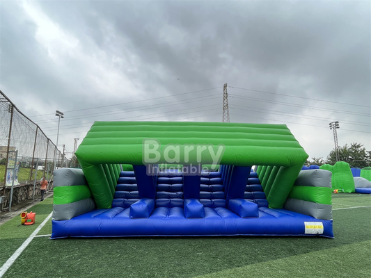 Permainan Olahraga Gila Dan Menarik Di Luar Ruang Lari Dewasa 5K Inflatable Course Sling Shot Untuk Penggunaan Acara Besar Kelas Komersial