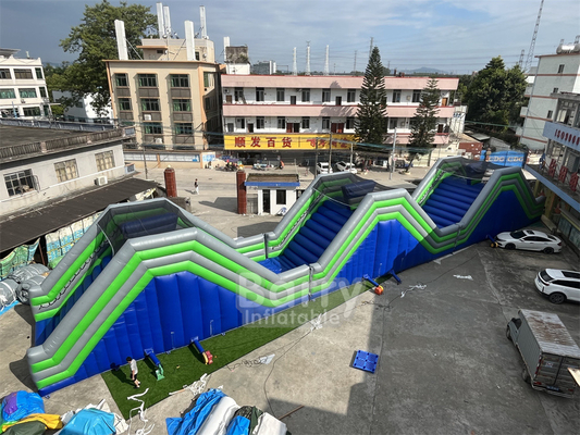 PVC disesuaikan 41x5.5x6m The Humps Inflatable 5k Events Pertandingan Game Untuk Dewasa