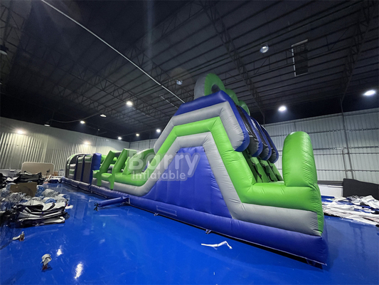 Permainan Olahraga Dewasa Logo Disesuaikan Inflatable Obstacle Course Combo Inflatable 5k Dengan PVC tahan lama Tersedia OEM / ODM
