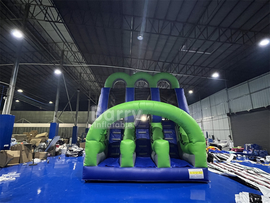 Permainan Olahraga Dewasa Logo Disesuaikan Inflatable Obstacle Course Combo Inflatable 5k Dengan PVC tahan lama Tersedia OEM / ODM