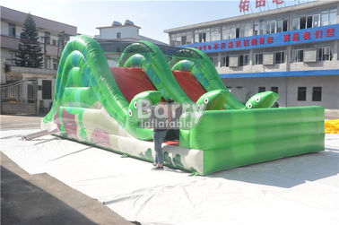 Promosi Anak Mainan Inflatable Snake Slide Dengan Tangga Dibelakang