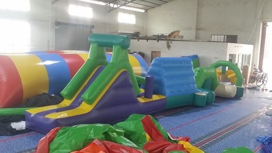 Kursus Hambatan Air Inflatable Pribadi Di Kolam Renang / Lari Inflatable Dengan Logo Khusus