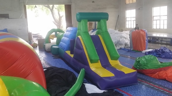 Kursus Hambatan Air Inflatable Pribadi Di Kolam Renang / Lari Inflatable Dengan Logo Khusus