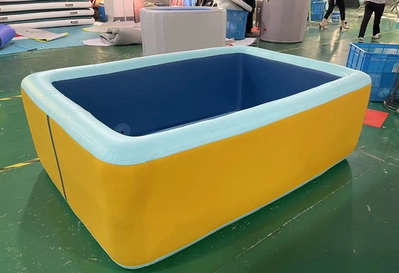 Personalizable persegi panjang Inflatable Pool Drop Stitch Fabric Foldable Outdoor Dwf Drop Stitch Pool