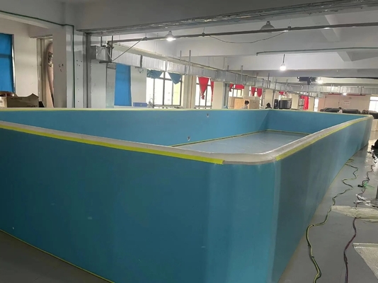 Personalizable persegi panjang Inflatable Pool Drop Stitch Fabric Foldable Outdoor Dwf Drop Stitch Pool
