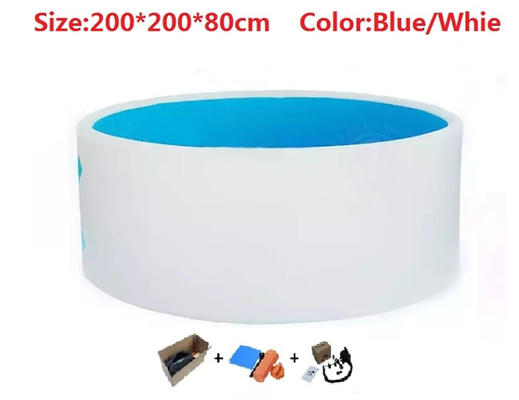 Summer Backyard PVC Kids Drop Stitch Kolam Renang Besar Di Atas Tanah Hot Tub Spa Outdoor Massage Spa Pool