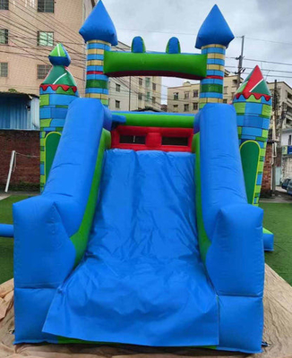 Pengiriman cepat Bouncer inflatable PVC Bahan Combo Bounce House Dengan Slide Dan Basket Hoop