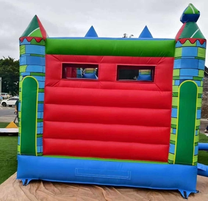 Pengiriman cepat Bouncer inflatable PVC Bahan Combo Bounce House Dengan Slide Dan Basket Hoop