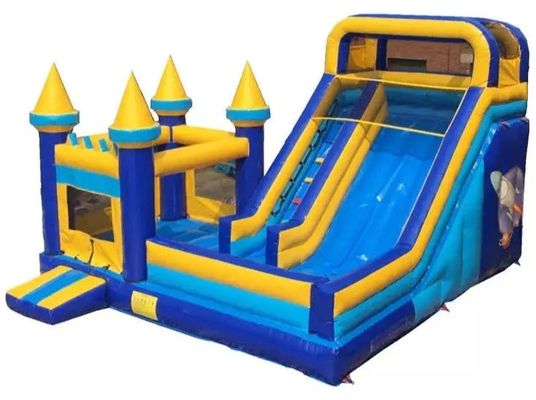 Commercial Bounce House dengan Slide Combo House Backyard Kids Party Inflatable Bouncer