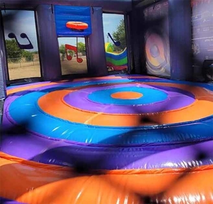 PVC Outdoor Inflatable Boom Box Bounce House Disco Dome Bounce Castle Untuk Acara Pesta