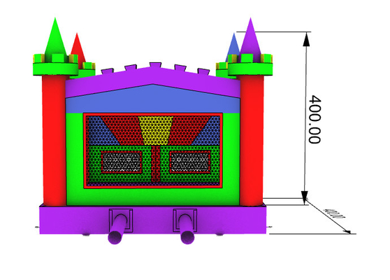 Custom Logo Cetak 13ft Castle Bounce House Komersial Dewasa Anak-anak Jumping Bouncy